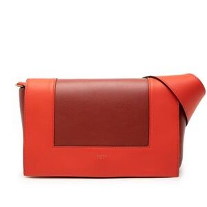 CÉLINE PHOEBE PHILO 2018 MEDIUM SHINY SMOOTH CALFSKIN LEATHER FRAME SHOULDER BAG